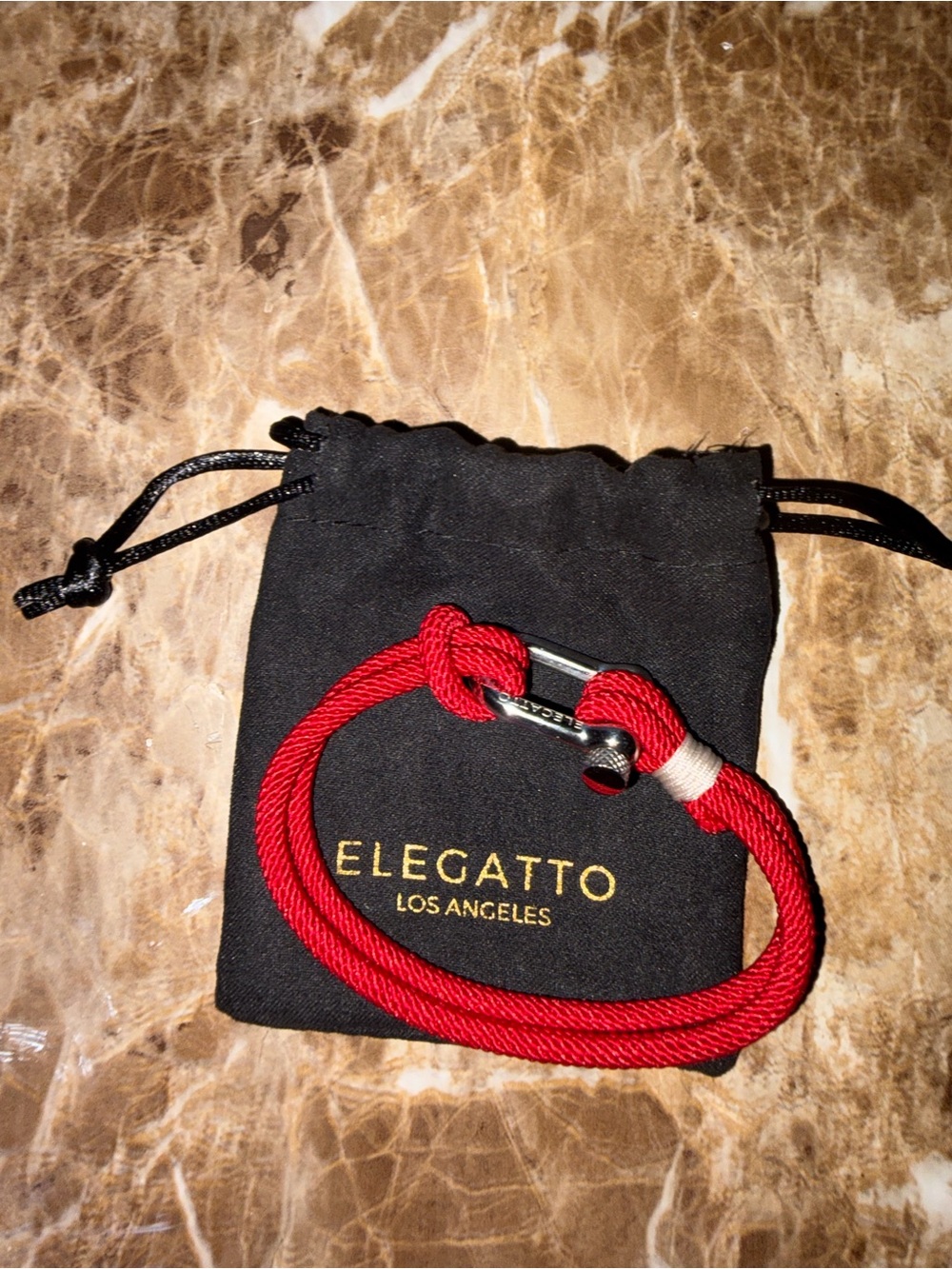 Elegant Red Cord Bracelet with Silver Accent (Brand New Never Worn)